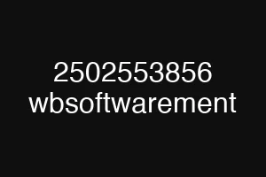 2502553856 wbsoftwarement